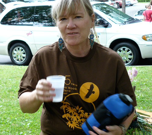 laura drinking water