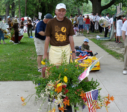 paul with wheelbarrow